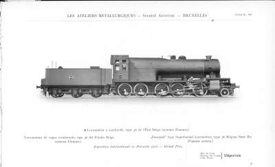 <b>Locomotive à surchauffe, type 36 de l'Etat Belge (système Flamme)</b>
